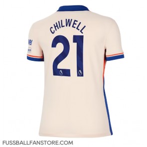 Chelsea Ben Chilwell #21 Replik Auswärtstrikot Damen 2024-25 Kurzarm